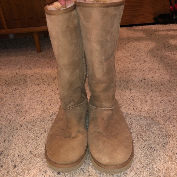 tall uggs folded down